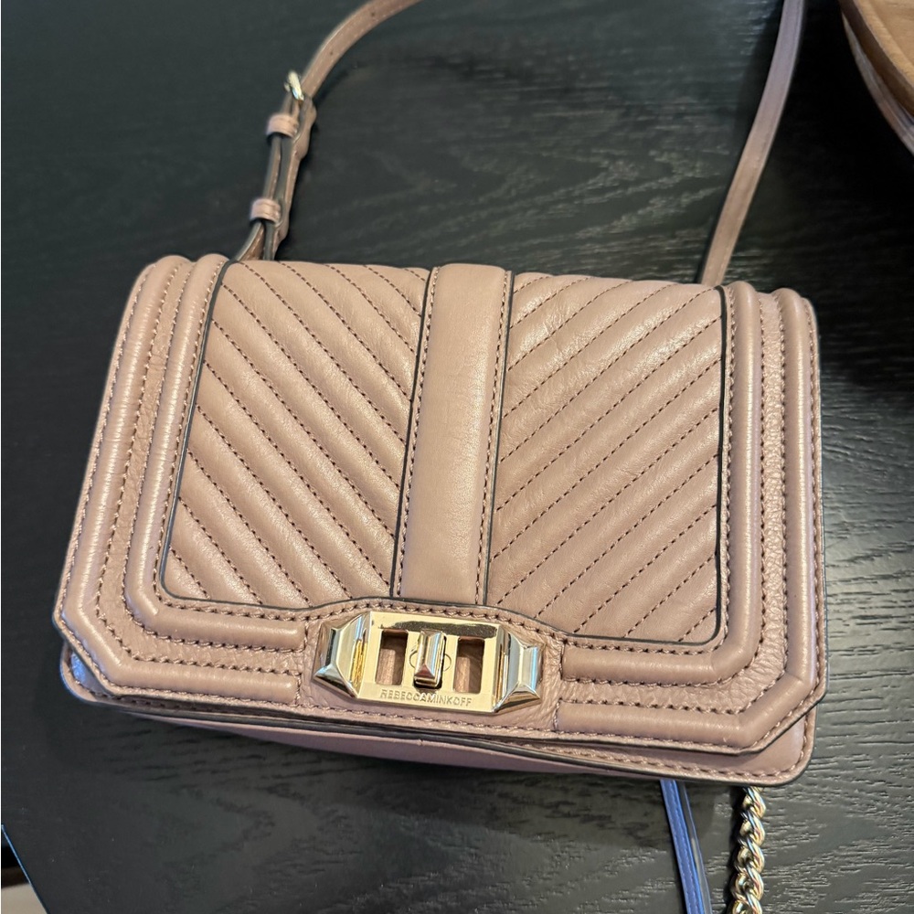 Rebecca Minkoff Chevron Quilted Small Love Crossbody